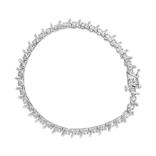 .925 Sterling Silver 1/2 Cttw Diamond Miracle-Set 7