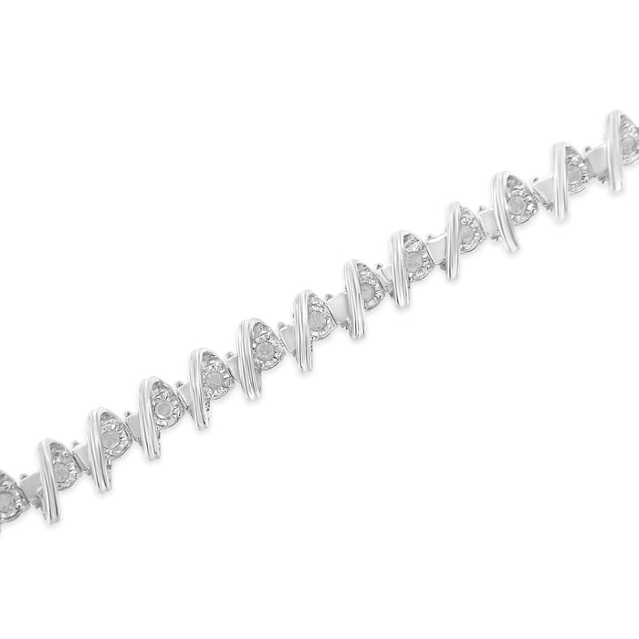 .925 Sterling Silver 1/2 Cttw Diamond Miracle-Set 7
