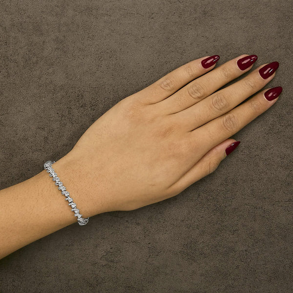 .925 Sterling Silver 1/2 Cttw Diamond Miracle-Set 7