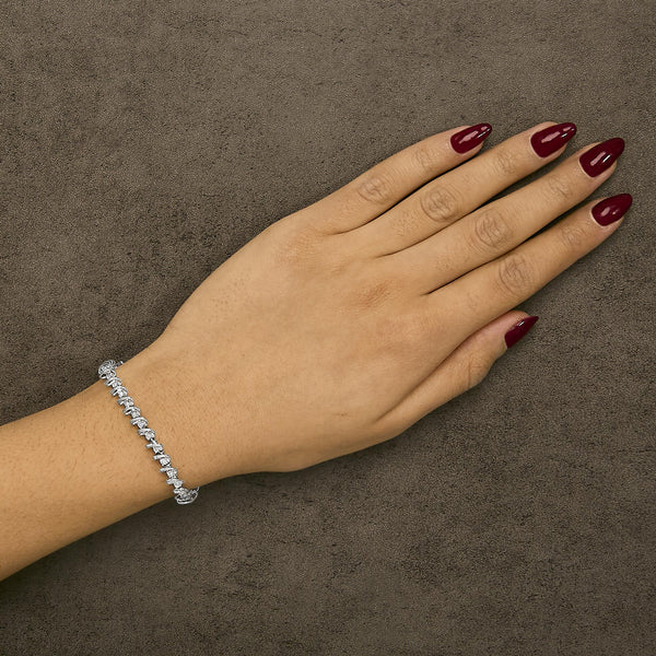 .925 Sterling Silver 1/2 Cttw Diamond Miracle-Set 7