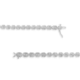 .925 Sterling Silver 1/10 cttw Miracle-Set Round-Cut Diamond 