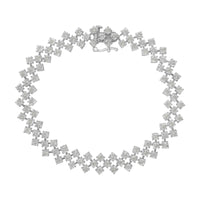 .925 Sterling Silver 1.0 cttw Miracle-Set Round Diamond 