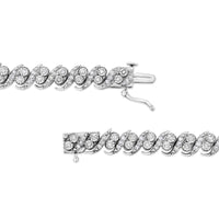 .925 Sterling Silver 2.0 Cttw Round-Cut Diamond 