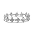 925 sterling silver four leaf clover bracelet with miracle-set diamond stones