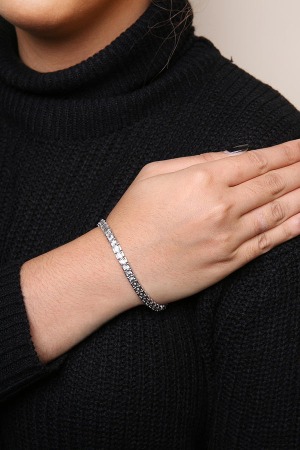 .925 Sterling Silver 1/10 Cttw Diamond 7.25