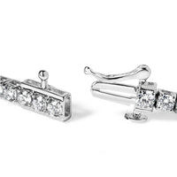 14K White Gold Classic Lab-Grown Diamond Tennis Bracelet (F-G Color, VS2-SI1 Clarity) - 7