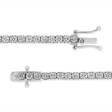 14K White Gold 3.0 Cttw Miracle Set Round-Cut Lab Grown Diamond Illusion 7