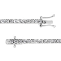 14K White Gold 3.0 Cttw Miracle Set Round-Cut Lab Grown Diamond Illusion 7