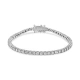 14K White Gold 2.0 Cttw Miracle Set Round-Cut Lab Grown Diamond Illusion 7