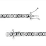14K White Gold 2.0 Cttw Miracle Set Round-Cut Lab Grown Diamond Illusion 7
