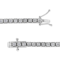 14K White Gold 2.0 Cttw Miracle Set Round-Cut Lab Grown Diamond Illusion 7