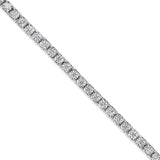 14K White Gold 2.0 Cttw Miracle Set Round-Cut Lab Grown Diamond Illusion 7