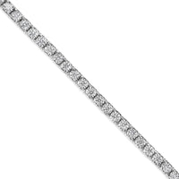 14K White Gold 2.0 Cttw Miracle Set Round-Cut Lab Grown Diamond Illusion 7