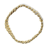 10K Yellow Gold 5.0 Cttw Diamond Double Row S-Link Cuban Bracelet (J-K Color, I2-I3 Clarity) - 7.25