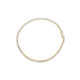 10K Yellow Gold 3.0 Cttw Prong Set Round Diamond Classic Tennis Bracelet-3 thumbnail 4