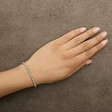 10K Yellow Gold 4.0 Cttw Lab Grown Diamond Tennis Bracelet-2 thumbnail 3