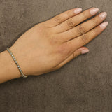 10K Yellow Gold 5.0 Cttw Diamond Tennis Bracelet-2 thumbnail 3