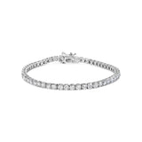 10K White Gold 6.00 Cttw Classic Natural Diamond Tennis Bracelet-0 thumbnail 1