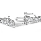 10K White Gold 6.00 Cttw Classic Natural Diamond Tennis Bracelet-1 thumbnail 2
