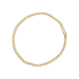14K Yellow Gold 6.0 Cttw Classic 4 Prong Set Round Brilliant Cut Diamond Tennis Bracelet (K-L Color, VS2-SI1 Clarity) - 7.25
