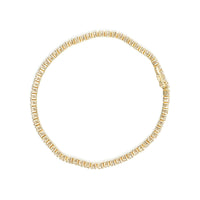 14K Yellow Gold 6.0 Cttw Classic 4 Prong Set Round Brilliant Cut Diamond Tennis Bracelet (K-L Color, VS2-SI1 Clarity) - 7.25