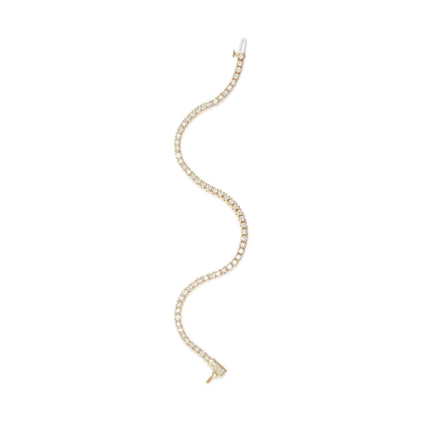 14K Yellow Gold 6.0 Cttw Classic 4 Prong Set Round Brilliant Cut Diamond Tennis Bracelet (K-L Color, VS2-SI1 Clarity) - 7.25