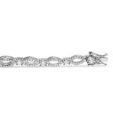 10K White Gold 3.00 Cttw Diamond Link Bracelet-1 thumbnail 2