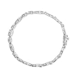 10K White Gold 3.00 Cttw Diamond Link Bracelet-4 thumbnail 5