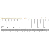 10K Yellow Gold 1/10 Cttw Diamond Paperclip Charm Adjustable Link Bracelet  (J-J Color, I1-I2 Clarity) - 7.25 Inch-4 thumbnail 5