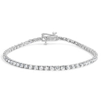 14K Gold 5.0 Cttw Lab Grown Diamond Tennis Bracelet (F-G Color, VS1-VS2 Clarity) - 7.25