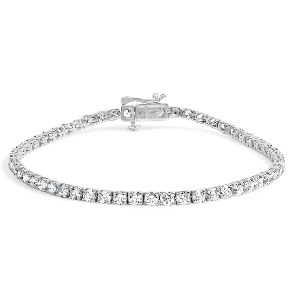 14K Gold 5.0 Cttw Lab Grown Diamond Tennis Bracelet (F-G Color, VS1-VS2 Clarity) - 7.25