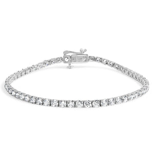 14K Gold 5.0 Cttw Lab Grown Diamond Tennis Bracelet (F-G Color, VS1-VS2 Clarity) - 7.25