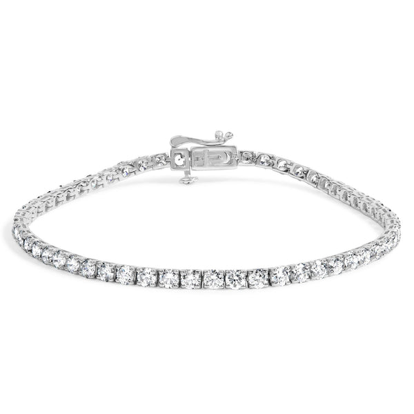14K Gold 5.0 Cttw Lab Grown Diamond Tennis Bracelet (F-G Color, VS1-VS2 Clarity) - 7.25