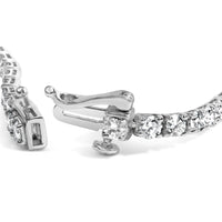 14K Gold 5.0 Cttw Lab Grown Diamond Tennis Bracelet (F-G Color, VS1-VS2 Clarity) - 7.25