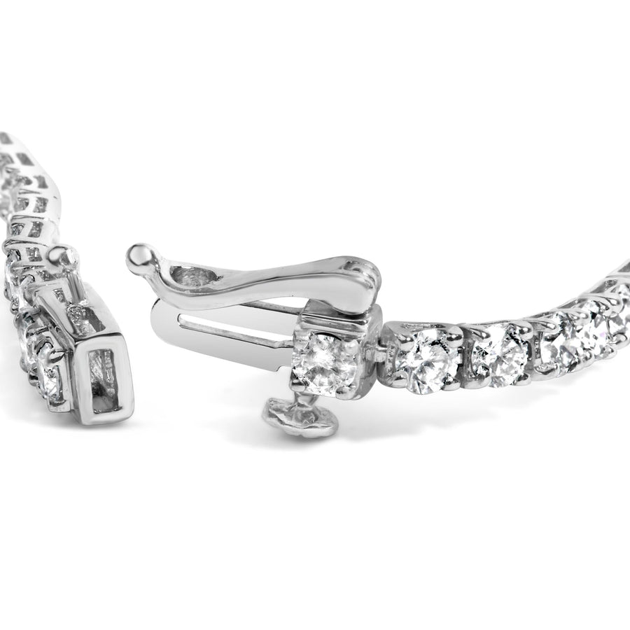 14K Gold 5.0 Cttw Lab Grown Diamond Tennis Bracelet (F-G Color, VS1-VS2 Clarity) - 7.25