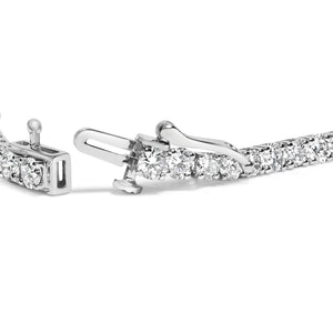 14K White Gold 6.00 Cttw Lab Grown Diamond Classic Tennis Bracelet  - 7.25