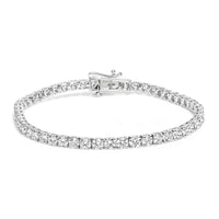 14K White Gold 7.0 cttw 4-Prong Set Lab Grown Diamond 7