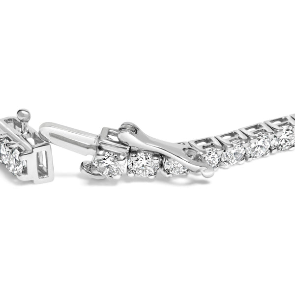 14K White Gold 7.0 cttw 4-Prong Set Lab Grown Diamond 7