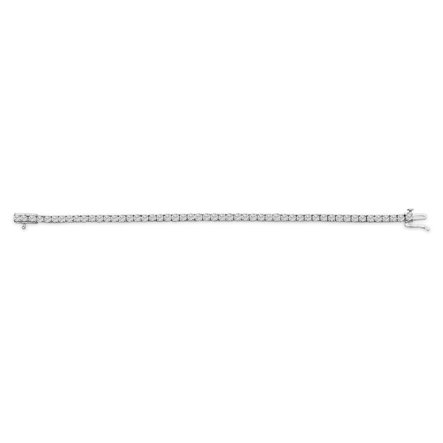 14K White Gold 7.0 cttw 4-Prong Set Lab Grown Diamond 7