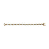 14K Yellow Gold Plated .925 Sterling Silver 3 9/10 Cttw Diamond Buttercup Style Tennis Bracelet-3 thumbnail 4