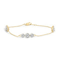 10K Yellow Gold Plated .925 Sterling Silver 2.0 Cttw Lab Grown Diamond Bezel Set Station Bracelet-0