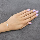 10K Yellow Gold Plated .925 Sterling Silver 2.0 Cttw Lab Grown Diamond Bezel Set Station Bracelet-2 thumbnail 3