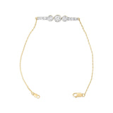 10K Yellow Gold Plated .925 Sterling Silver 1.0 Cttw Lab Grown Diamond Bezel Set Bracelet-3 thumbnail 4