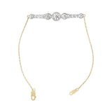 10K Yellow Gold Plated .925 Sterling Silver 1.50 Cttw Lab Grown Diamond Bezel Set Bracelet-3 thumbnail 4