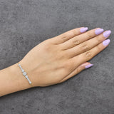 10K Yellow Gold Plated .925 Sterling Silver 1.50 Cttw Lab Grown Diamond Bezel Set Bracelet-2 thumbnail 3
