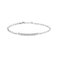 Sterling Silver 1/7 Cttw Diamond Double Row Link Tennis Bracelet-0