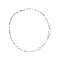 Sterling Silver 1/7 Cttw Diamond Double Row Link Tennis Bracelet