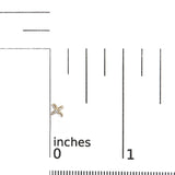 10K Yellow Gold 1/10 Cttw Round and Baguette Diamond Criss Cross X Stud Earring (H-I Color, I1-I2 Clarity)-4 thumbnail 5