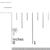 10K White Gold 1/10 Cttw Diamond  Encrusted Palm Tree Stud Earrings (H-I Color, I1-I2 Clarity)-4 thumbnail 5