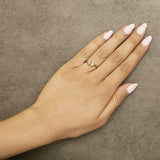 14K Yellow Gold Plated Sterling Silver 1/5 Cttw Baguette Diamond Open Band Ring-2 thumbnail 3